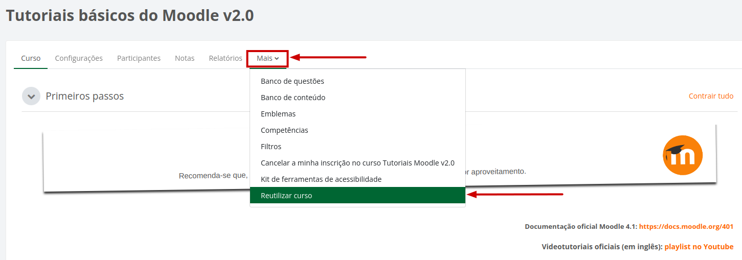 Captura de tela demonstrando o procedimento descrito acima.