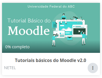 Imagem mostrando como a porcentagem de conclusão do curso, na imagem do curso.