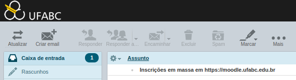 Imagem do titulo do e-mail recebido inscrições em massa em https://moodle.ufabc.edu.br