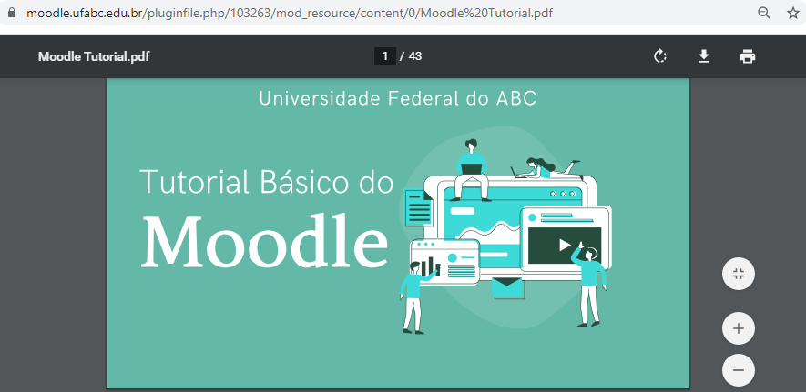 Captura de tela do PDF não incorporado ao site, como se estivesse fora do site.